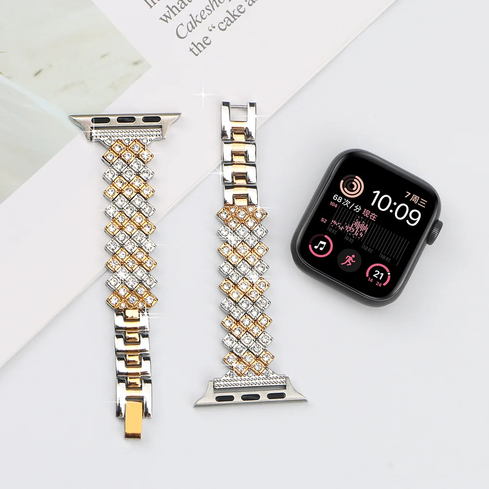 45mm 49mm Stainless Steel Watchbands For Apple Watch Band 8 Ultra 7 6 5 4 3 2 1 38 44 mm 40mm Bracelet Rose Gold Iwatch Series 8