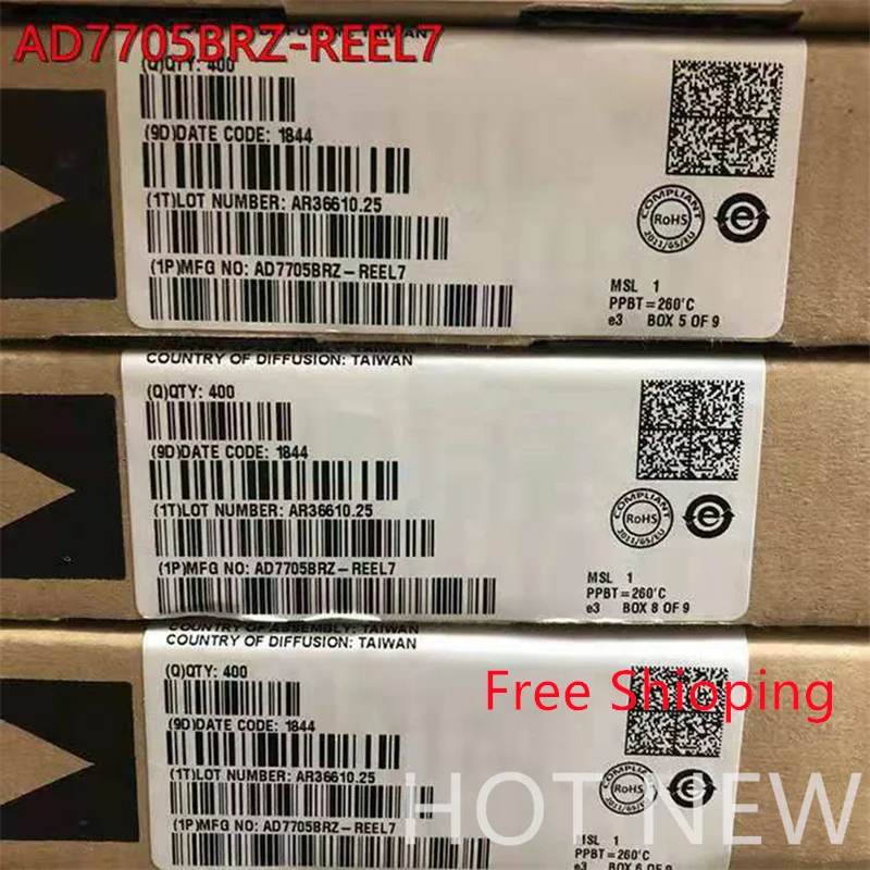 Free Shipping 10piece AD7705BR AD7705 AD7705BRZ-REEL 16 500Hz SOIC-16-300mil Analog To Digital Converters (ADCs) SOP16