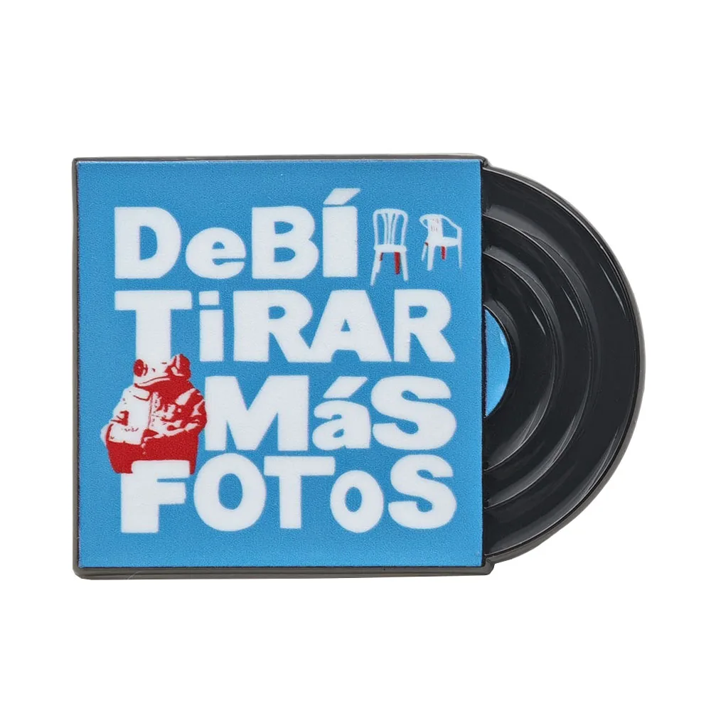 Bad Bunny Debi Tirar Mas Fotos Brooch Latin Reggaeton Pop Music Periphery Star Fan Lapel Pin Vinyl Album Blue Badge Jewelry Gift