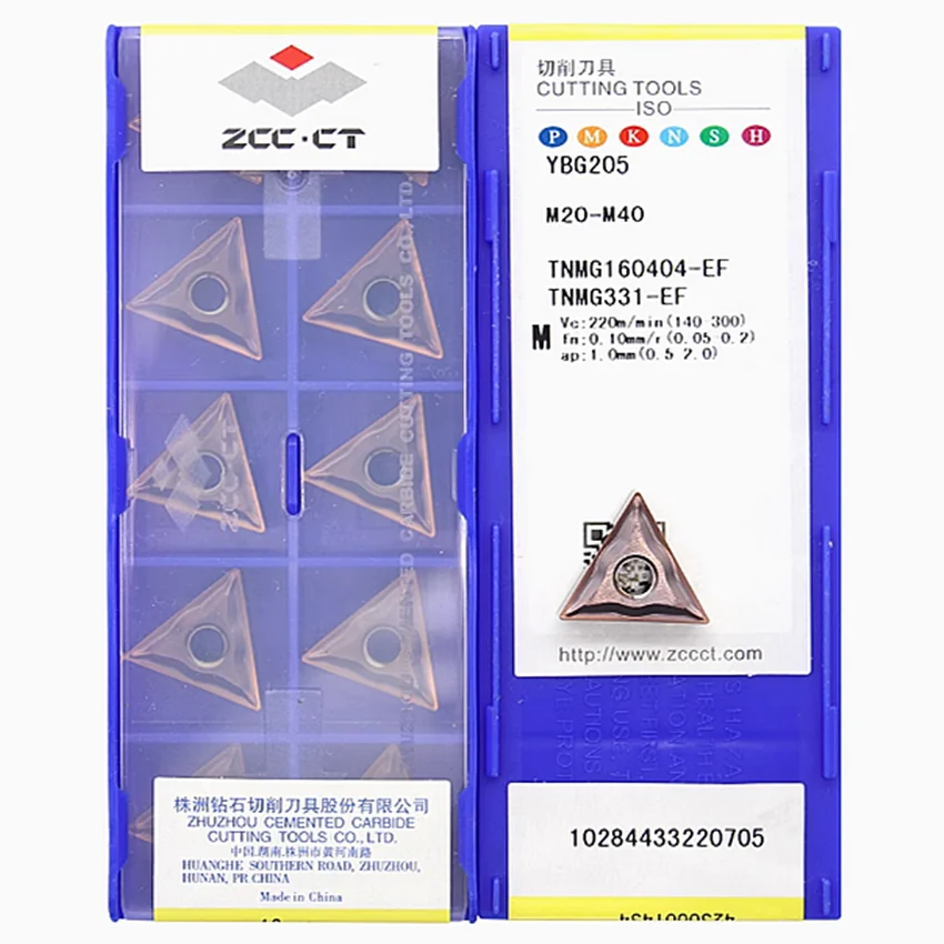 

TNMG160404-EF YBG205/TNMG160408-EF YBG205/TNMG160404-EF YBG205H/TNMG160408-EF YBG205H ZCC.CT CNC carbide inserts turning tools