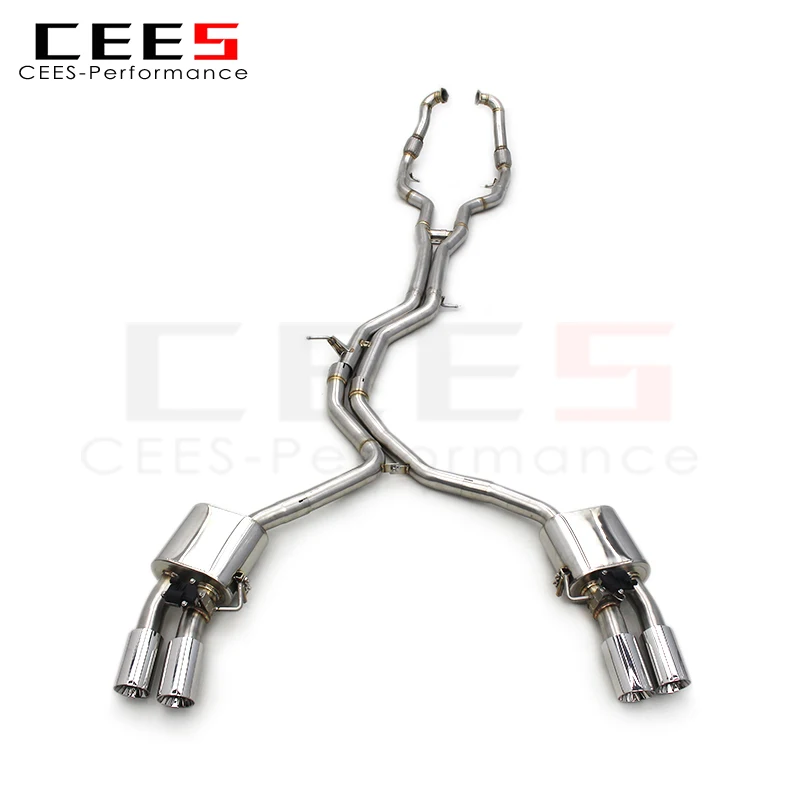 

CEES Catback Exhaust System For Audi S4/S5 B9 3.0T 2019-2023 304 Stainless Steel Valvetronic Exhaust Muffler Car Exhaust Pipes