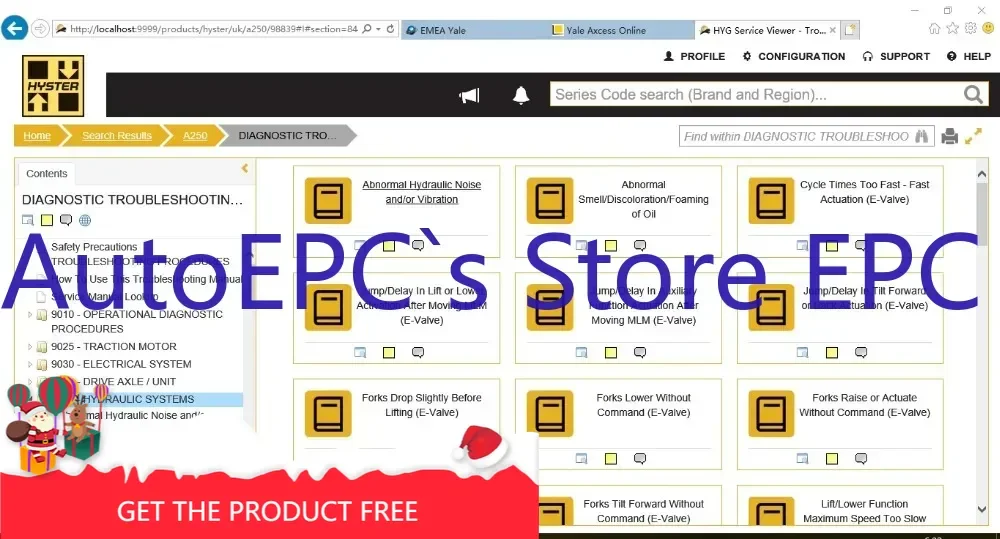 

Сервисный инструмент для ПК AutoEPC Hyster (PCST) V5.5 + инструмент для диагностики обслуживания ONeSOU + лицензия для мульт-ПК