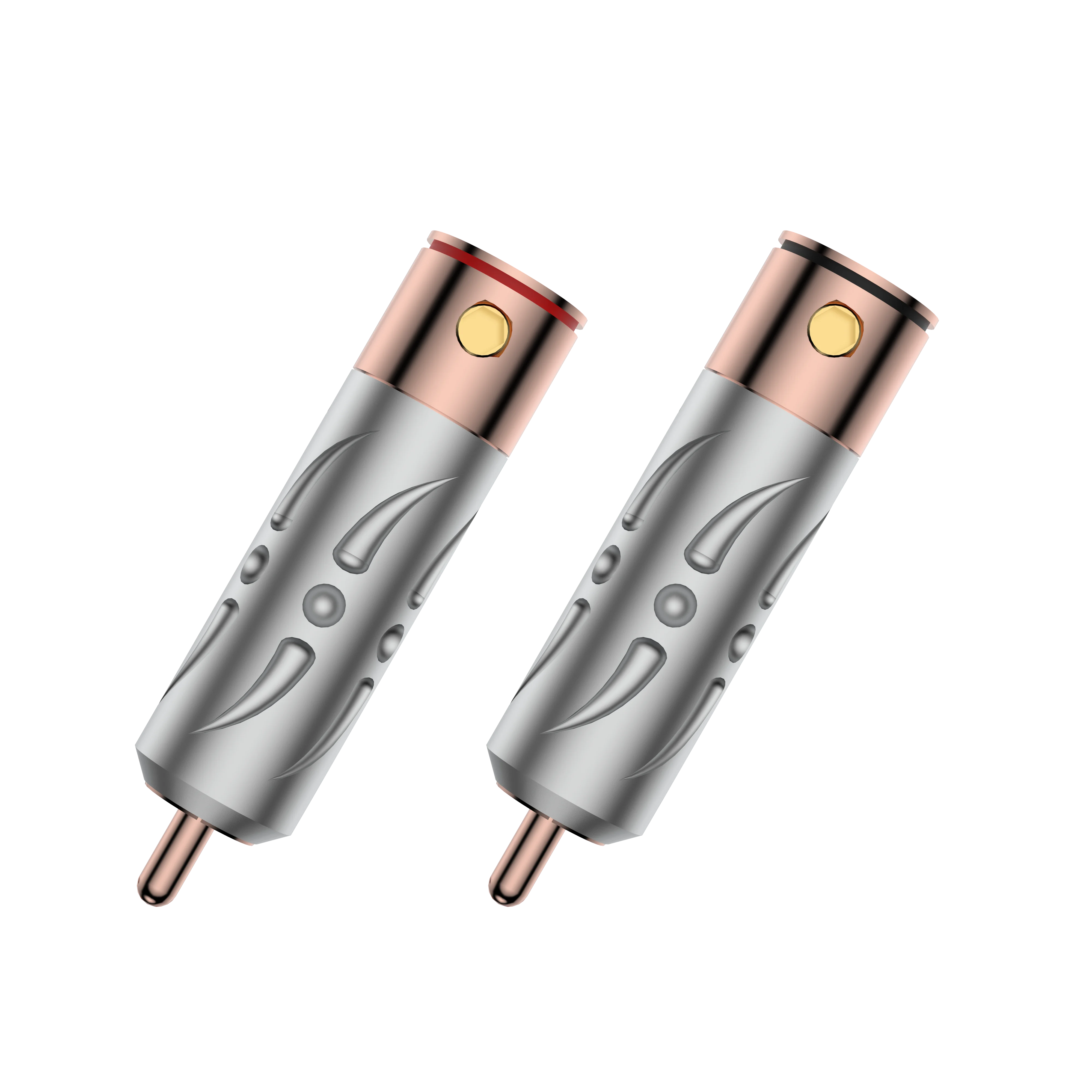 Viborg VR109 HI-End Performance Pure Red Copper RCA Plug soldering connectors