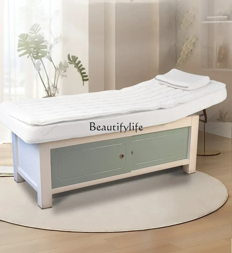 

Solid Wood Beauty Salon Special Massage Massage Bed Beauty Therapy Folding Latex Bed