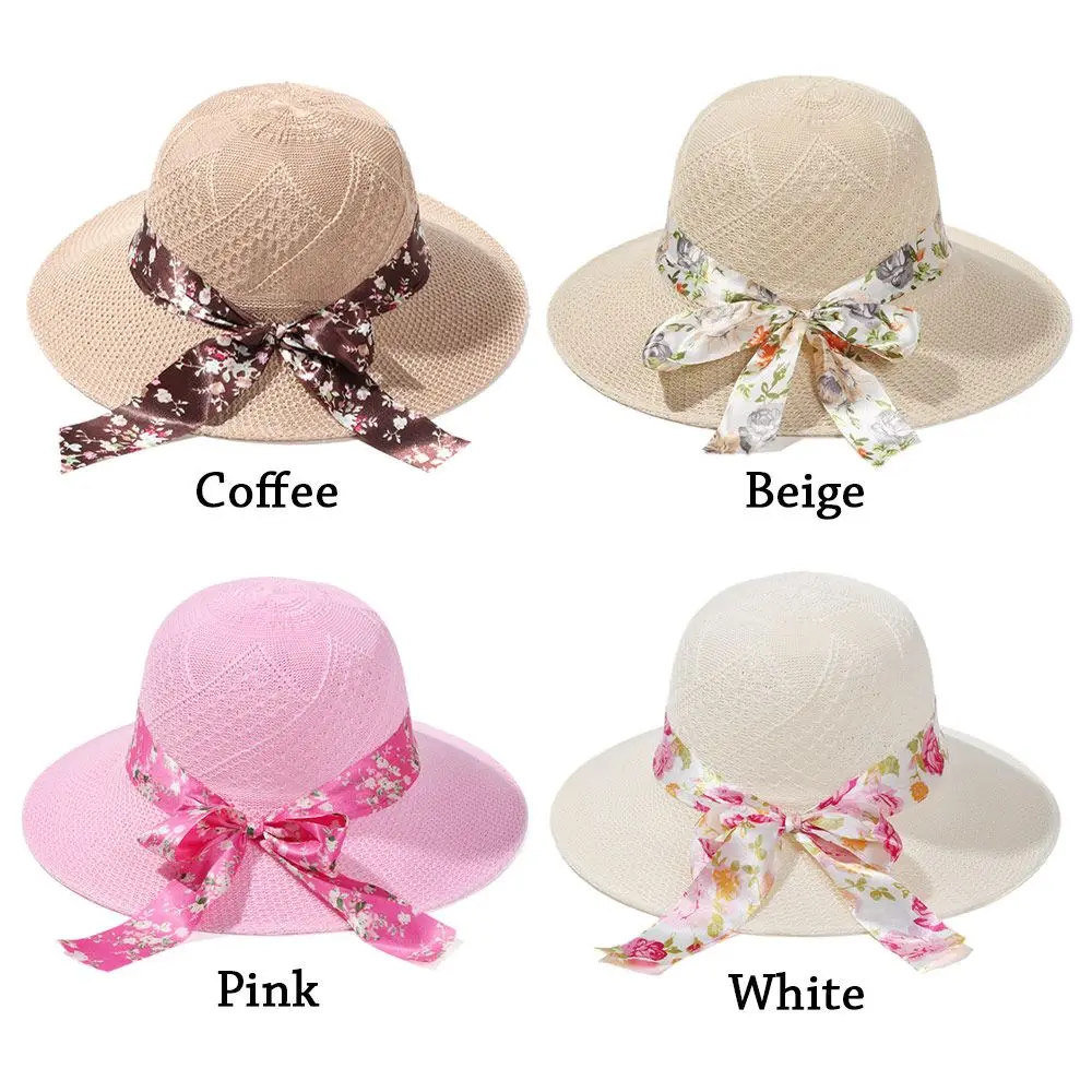 Beach Ladies Fashion Summer Hats For Women Sun Hat Ribbon Fisherman\'s hat For Women Straw Hat Lady Casual Sun Hats