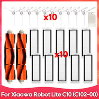 Compatible For Xiaomi Xiaowa Robot Vacuum Cleaner Lite C10 / C102-00 Roller Side Brush Hepa Filter Accessories Spare Part