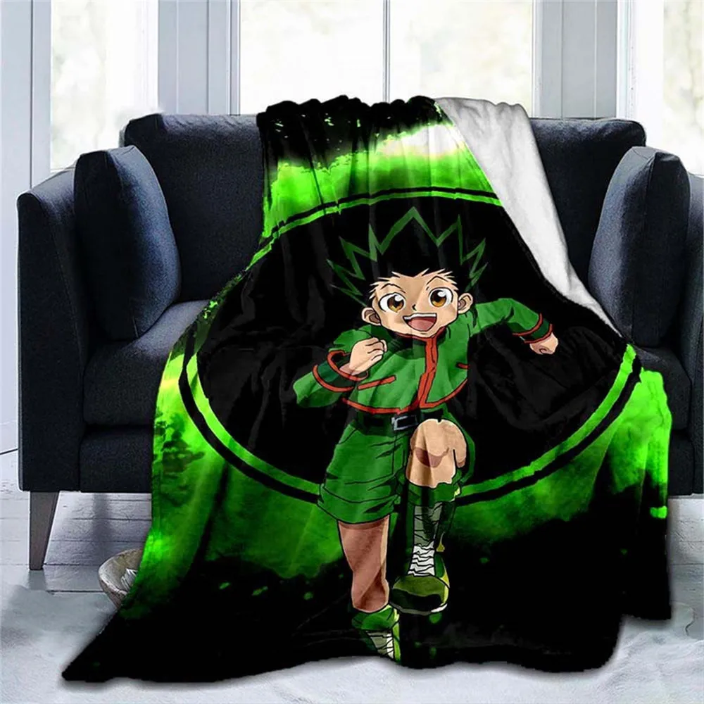 

CLOOCL Cartoon Flannel Blankets Hunter X Hunter 3D All Over Printed Throw Blanket for Bed Thin Portable Quilts 220x150cm 5 Size