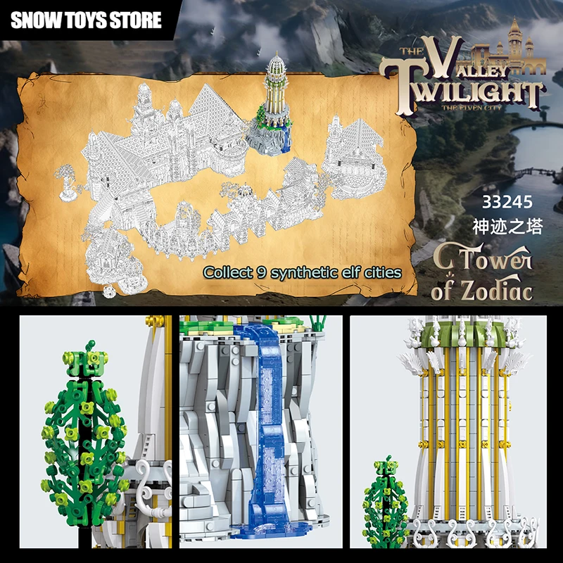 3726PCS Movie Series MOC Toren van Zodiac Modulaire Bouwstenen Model Assemblage DIY Bricks Puzzel Speelgoed Chrismas Cadeaus Voor jongen Kid