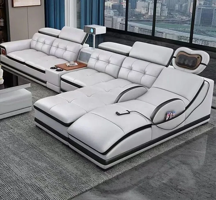 @# Luxury Modern L-Shape Sectional Sofa Set with High-Density Sponge,Suitable for Living Room Hotel & Apartment Luxury Sofa Set