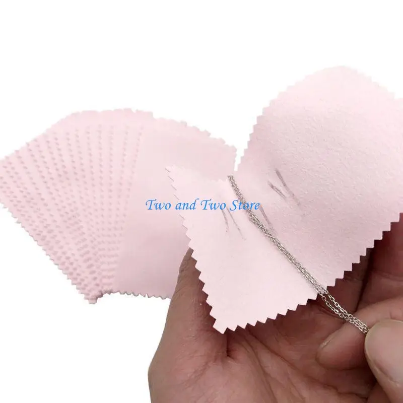HX6F Double-sided Rubbing Silver Cloth Gold Silver Jewelry Bag Cleaning Cloth