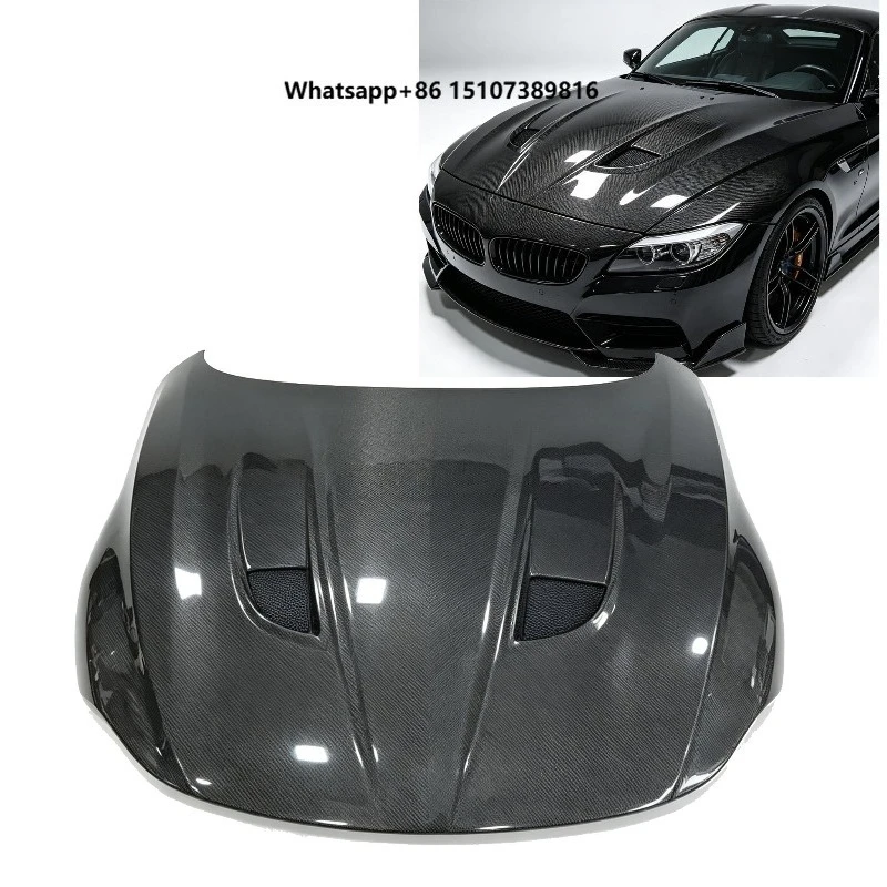 Carbon Fiber Vented Engine Hood Bonnet for  Z4 E89 2009-2016 Replacement Carbon Hood Roadster Racing Tuning Body Kit Parts