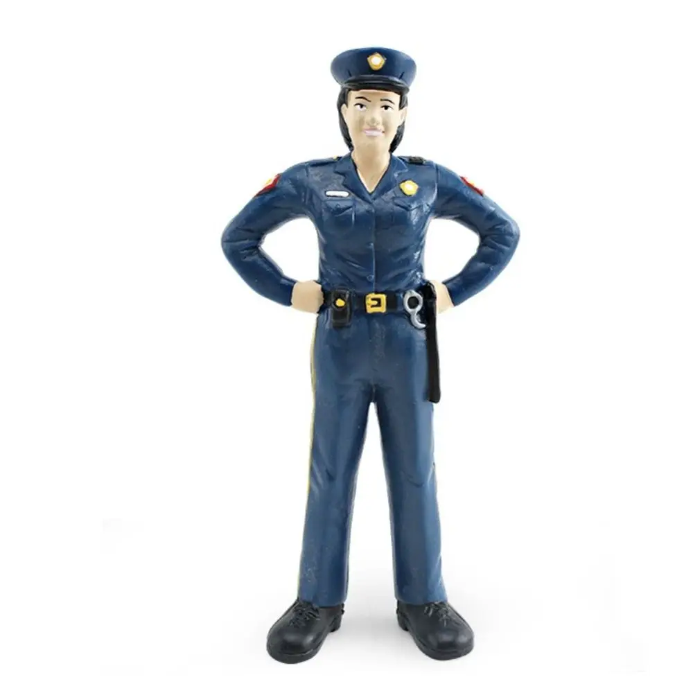 Nurse Figurines Career People Figures Construction Worker Officer Doctor Realistic Human Figurine Teacher Chef Simulation