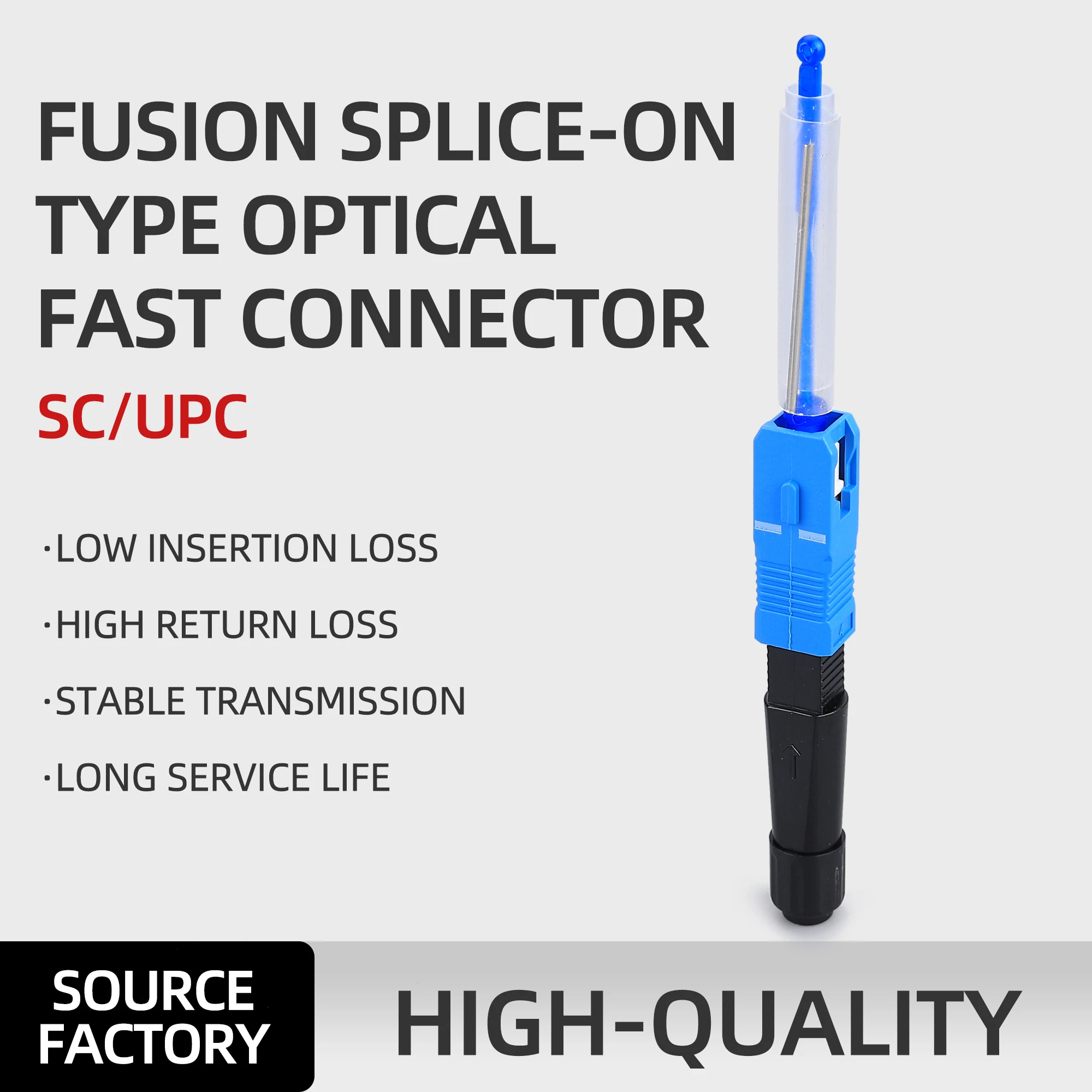 10pcs Free Shipping FTTH Fiber Optic SC/ UPC Hot Melt Joint Weld Joints Carrier Grade Optical Fiber Quick Connector KELUSHI