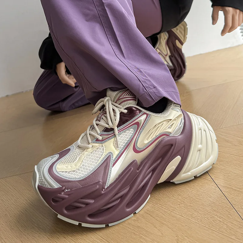 

Новинка 2025 года, кроссовки Mecha, модные повседневные усиленные дышащие туфли для папы для папы