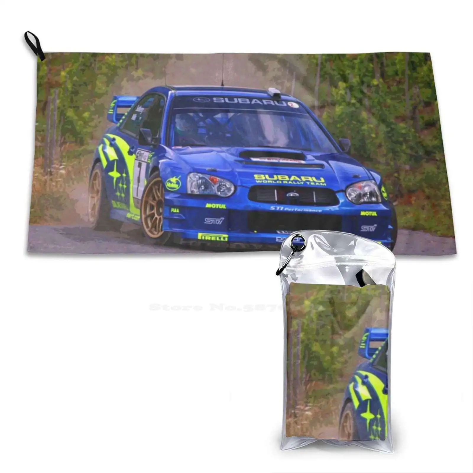 

Petter Solberg Racing His Wrc Car Abstract Quick Dry Soft Face Towel Home Outdoor Wrc World Racecar Rallycar Sports Fia