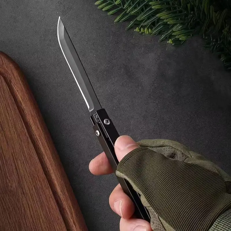 utdoor folding knife portable EDC camping pocket knife, high hardness cutting knife and hiking knife, BBQ knife, survival knife image 2