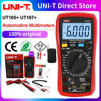 UNI-T UT105+ UT107 Plus Automotive Multimeter with Tachometer Engine Speed RPM VFC Tester Professional Digital Car Multi Meter