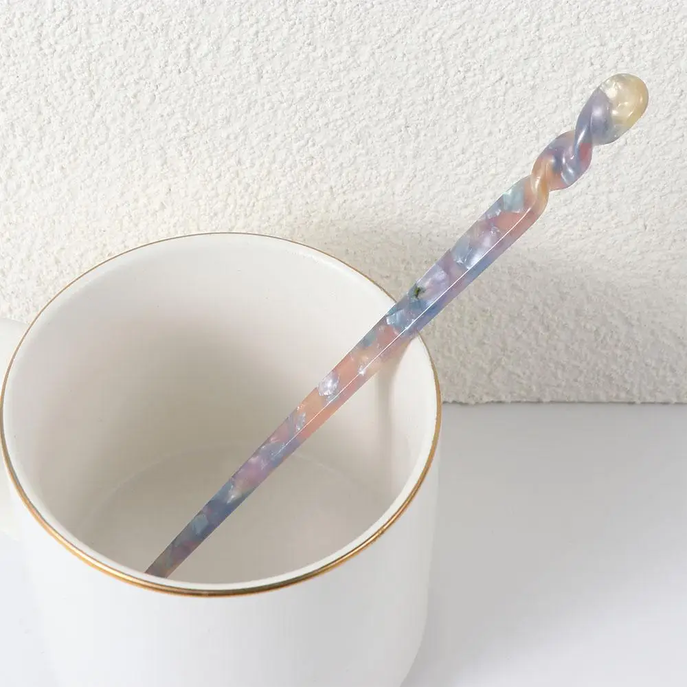 1PC Temperament Vintage Acrylic Marbling Pattern Hairpins Disk Hair Hair Accessories Hair Sticks