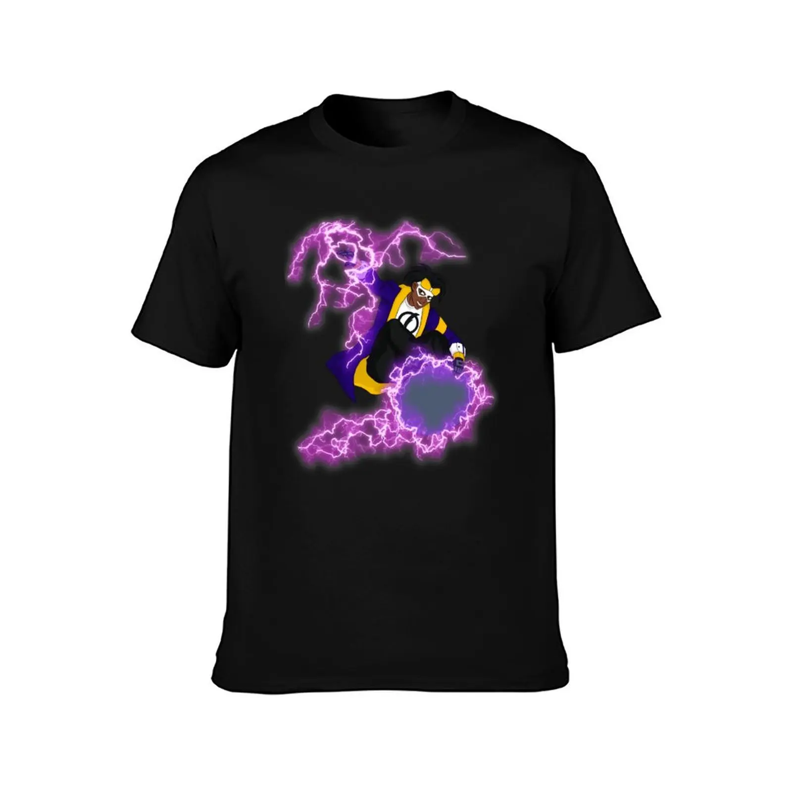 Static Shock T-Shirt Casual All Match Tee Shirt for Men T-Shirt