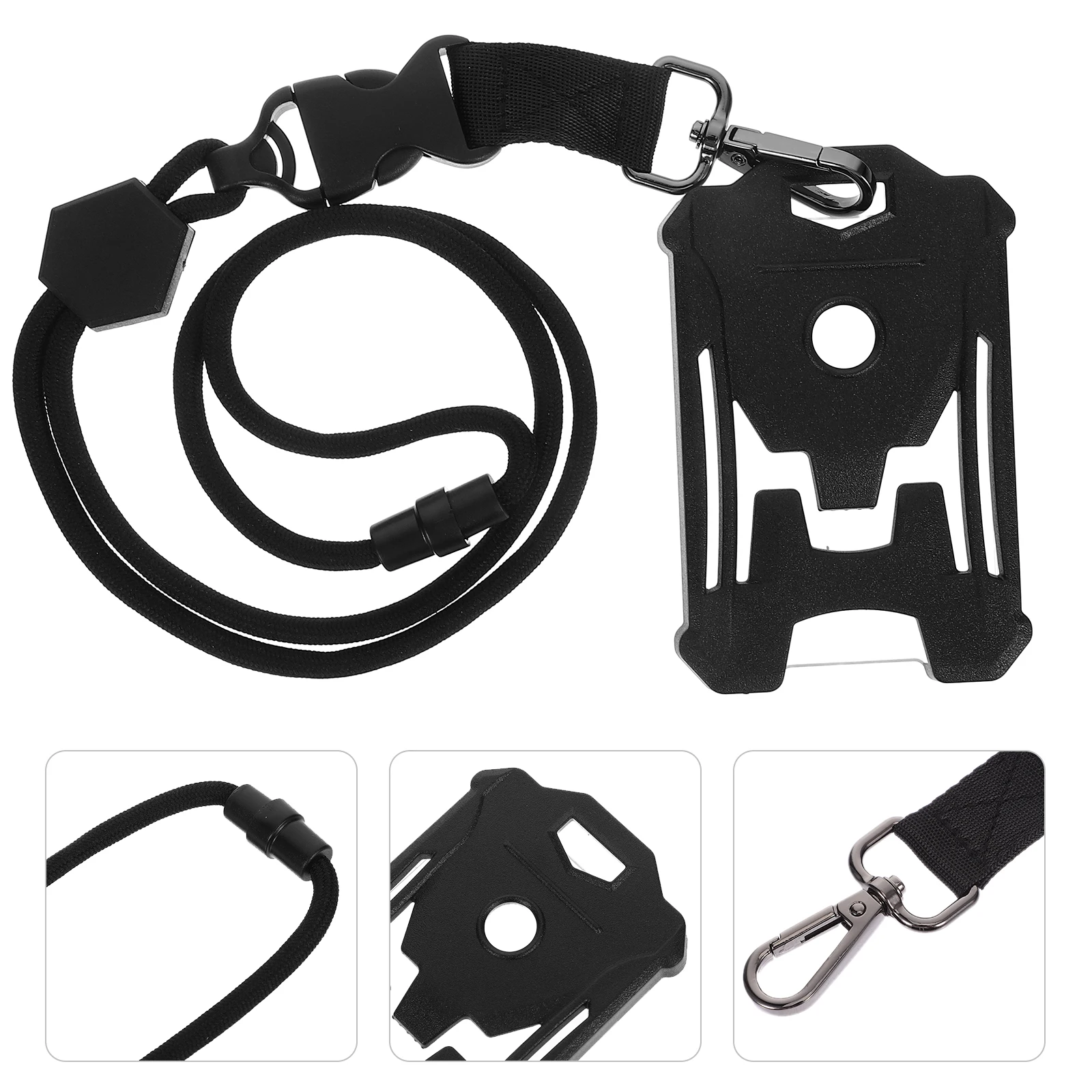 

1pc Id Card Holder Badge Sleeve Clear Protective Cover For Name Tag Lanyard Card Holder Transparent Cards Protector Name Badge