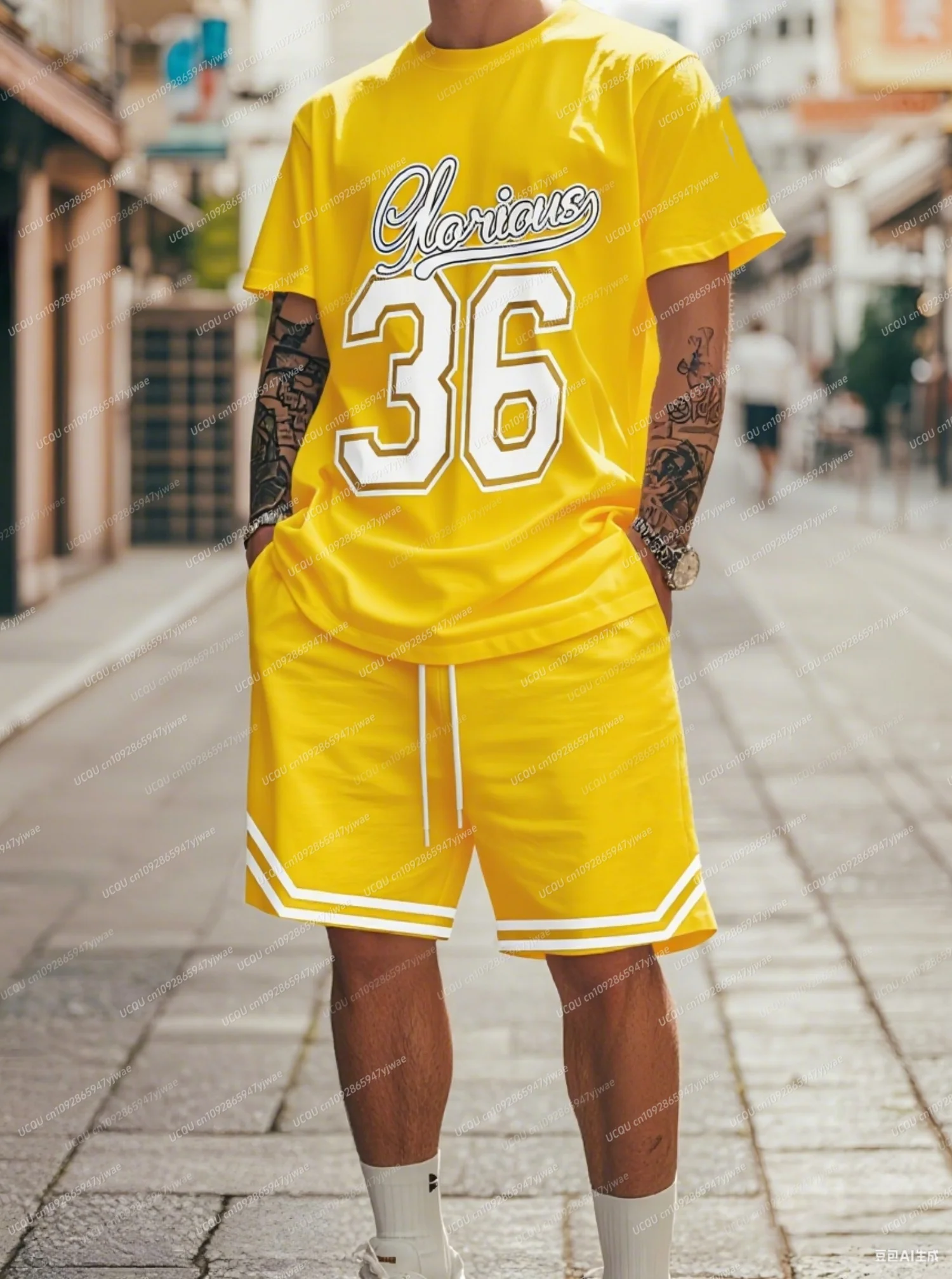 2025 Chicago No.36 Printed Men's Suit Tracksuit 2 Pieces Set American Sports Two-Piece Set Men's Tracksuit MEN clothes