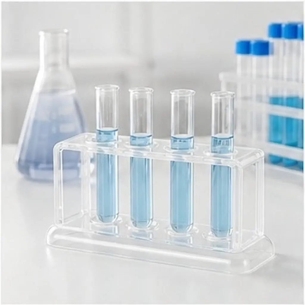 Durable Test Tube Holder Clear Centrifuge Rack Practical Organizer for Lab Hospital School Easy Clean Reusable