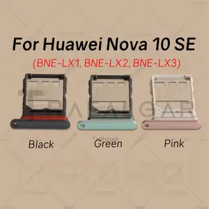 Bilashmart SIM Card Tray Huawei Nova 10 SE 10SE SIM Slot Holder Socket Adapter Replacement BNE LX1 BNE LX2 BNE LX3