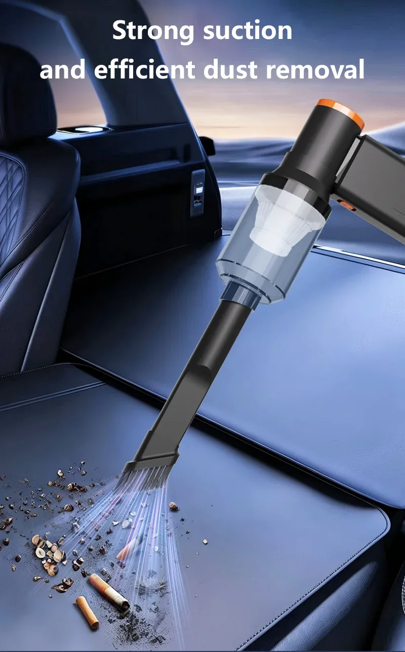 Lenovo Handstaubsauger 2-in-1 Saug- und Blasfunktion Hochgeschwindigkeits-USB-Ladung Digitales Display Mini Tragbarer Hochleistungs-Outdoor-Ventilator – Detail 8