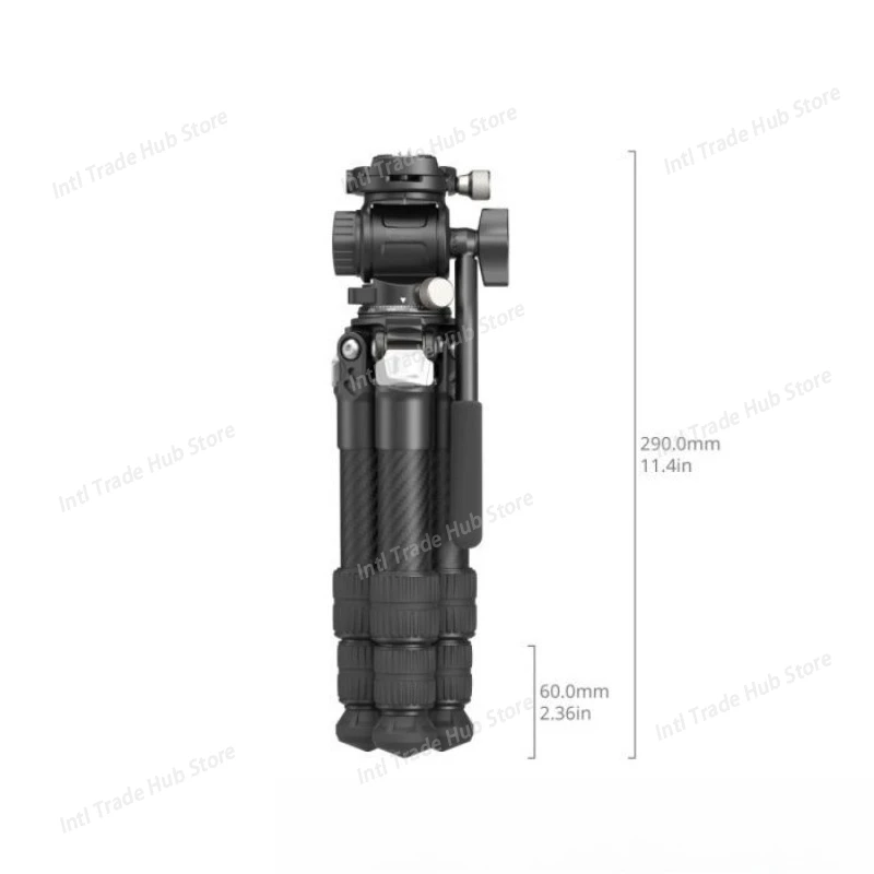 Heavy Duty Carbon Fiber Tabletop Tripod Kit Load 10Kg for Desktop Shooting, Live Streaming 5025