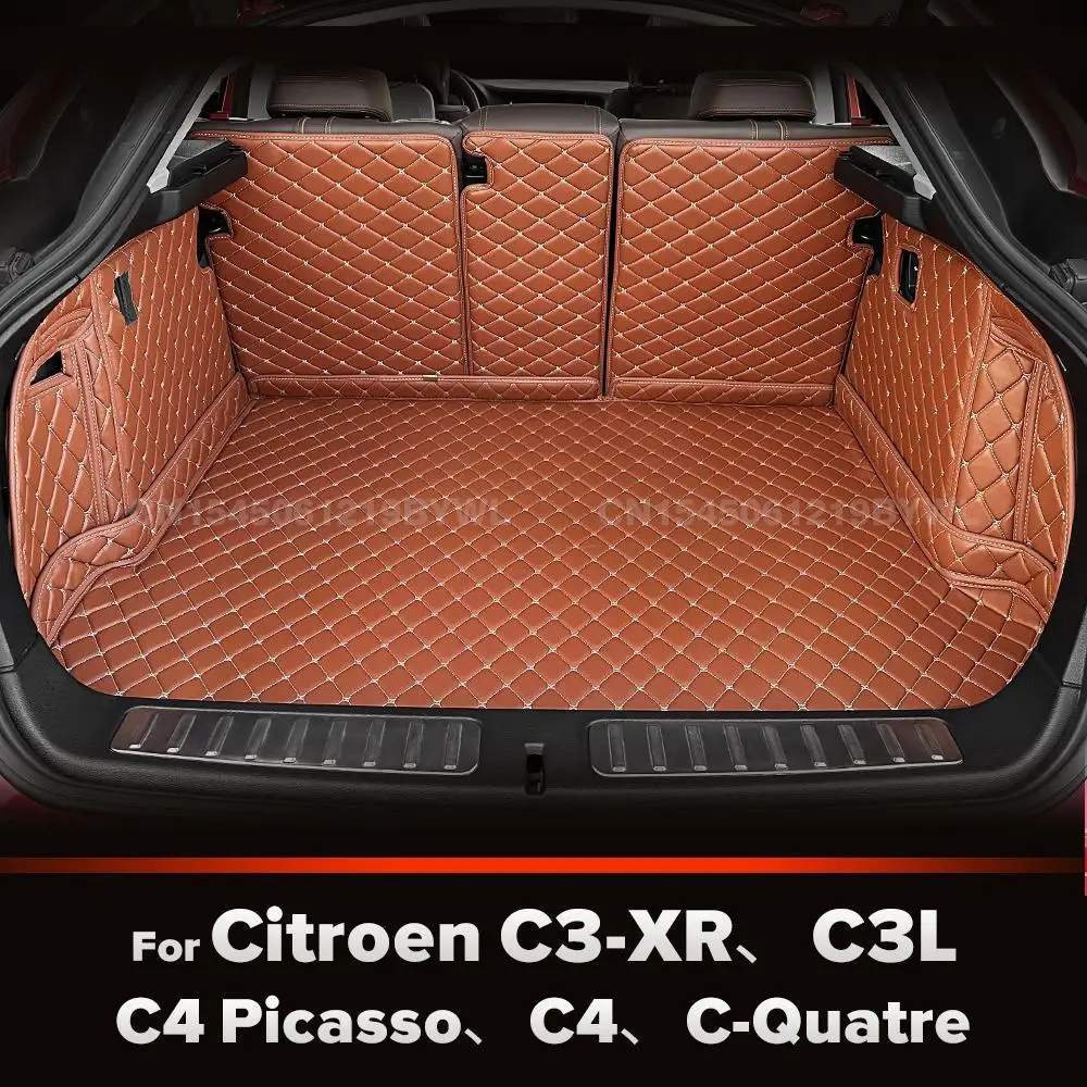 

Для Citroen C3-XR、C3L、C4 Picasso、C4、C-Quatre автоматический коврик для багажника с полным покрытием, автомобильный грузовой вкладыш, аксессуары для интерьера