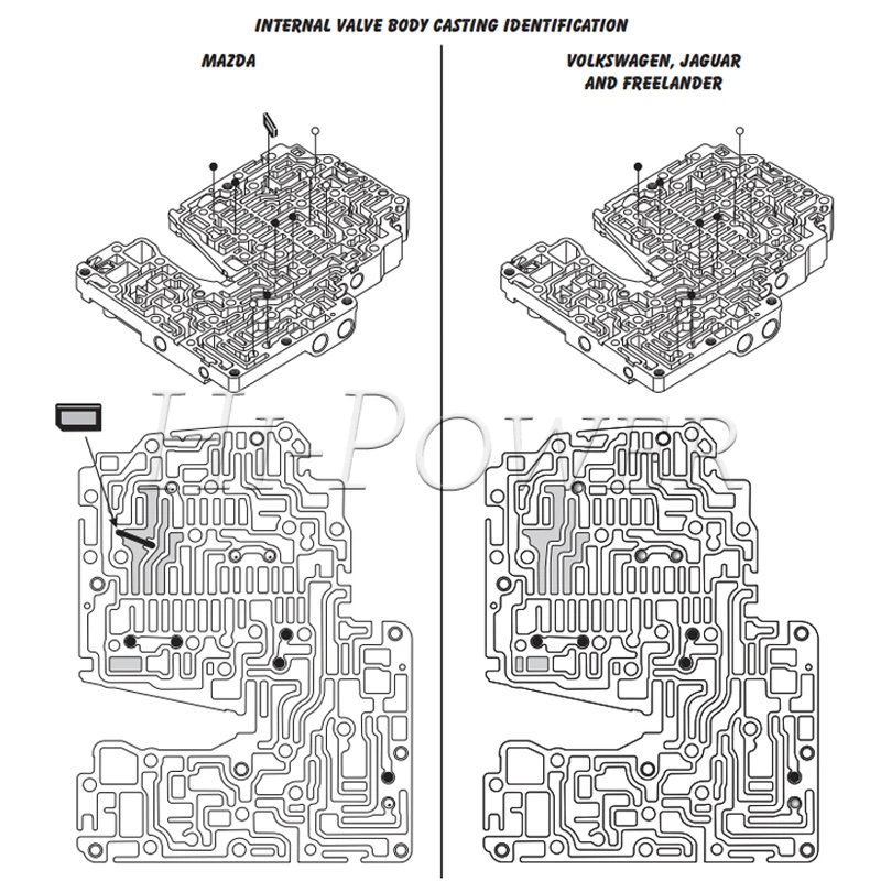 JF506E Kit Bola Plastik Badan Katup Transmisi Otomatis 8pcs untuk Ford Mazda VW Land Rover BV7121611 BW0121611 FP0121611