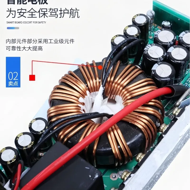 High power electric vehicle DC converter 12V50A600W dual output forklift battery car scooter golf