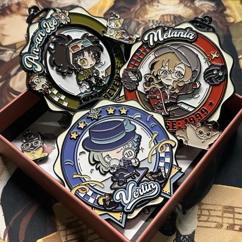 

Game Anime Reverse:1999 X Keep Vertin An-an Lee Cosplay Gold Medal Zinc Alloy Limited Edition in Stock