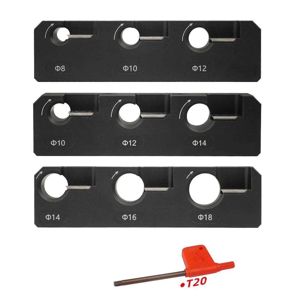 Inserti in metallo duro da 8-18 mm Piastra per maschere per tasselli in legno Aste rotonde per tasselli in legno per la lavorazione dei metalli Parti di utensili per tornitura