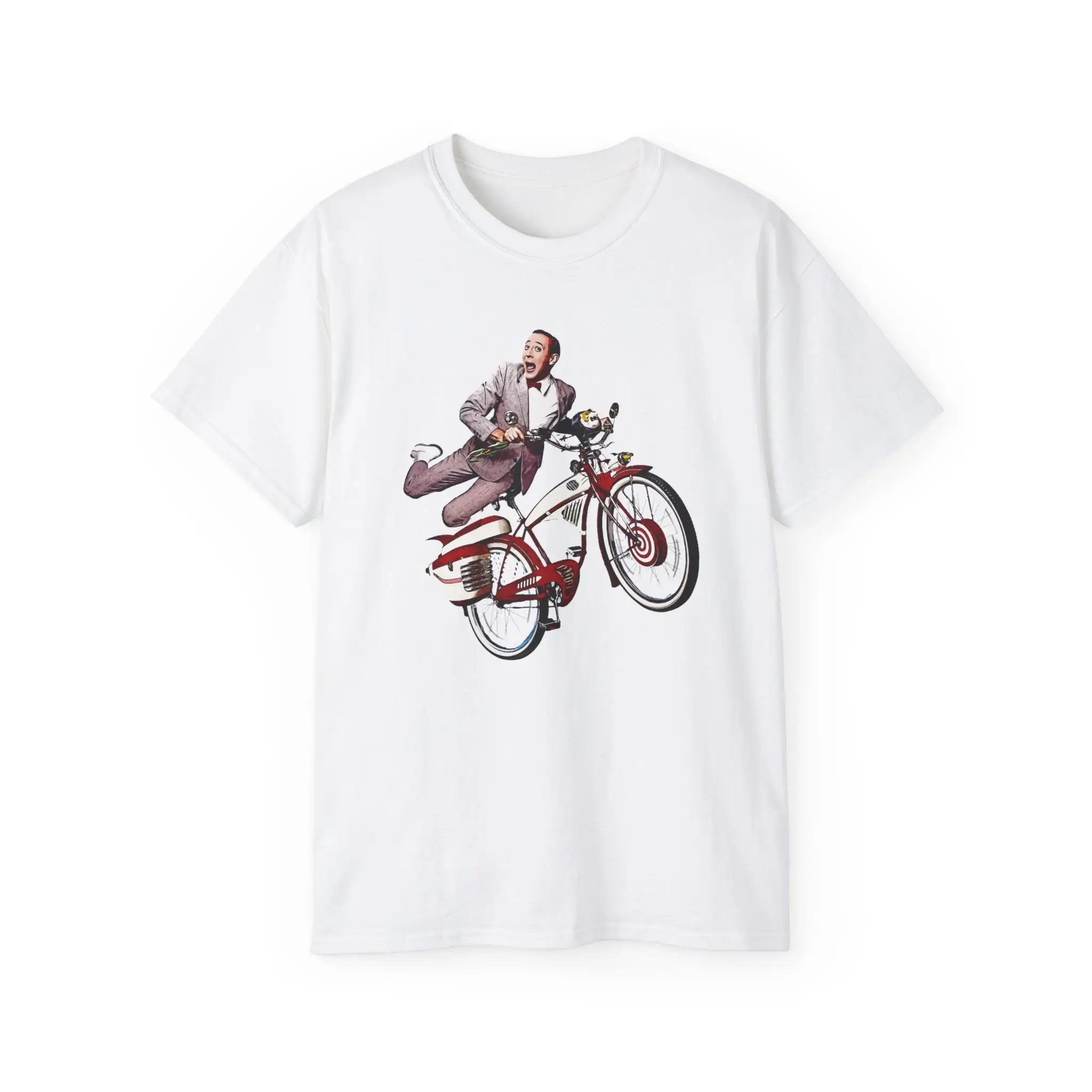 Pee Wee Herman With Bike Shirt Plus Sizes 4XL 5XL