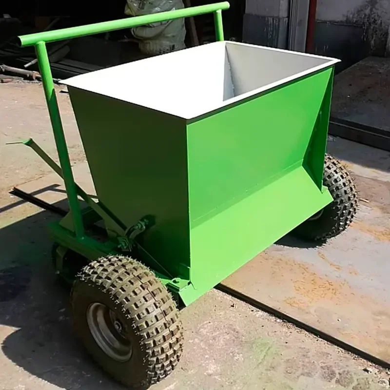 Garden Artificial Grass Lawn Hand Push Steel Gear High Productivity Sand Infill Spreader Machine