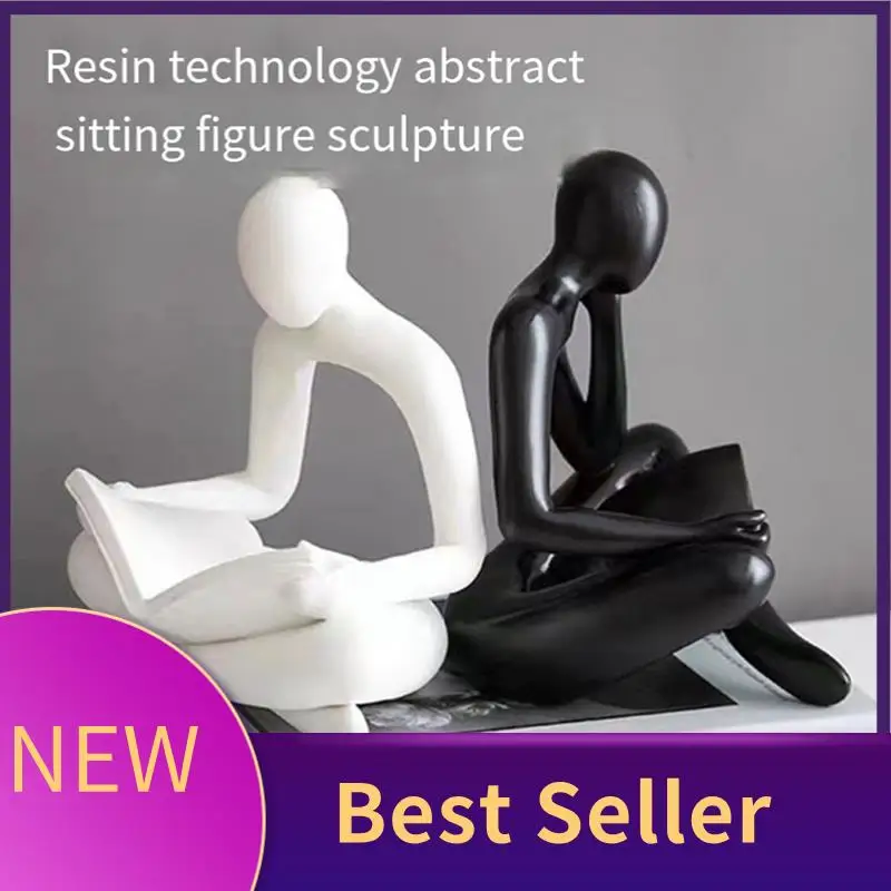 

ABLU-Style Sculpture, Abstract Character Office Desktop Ornament, Living Room Decoration Modern Decoration