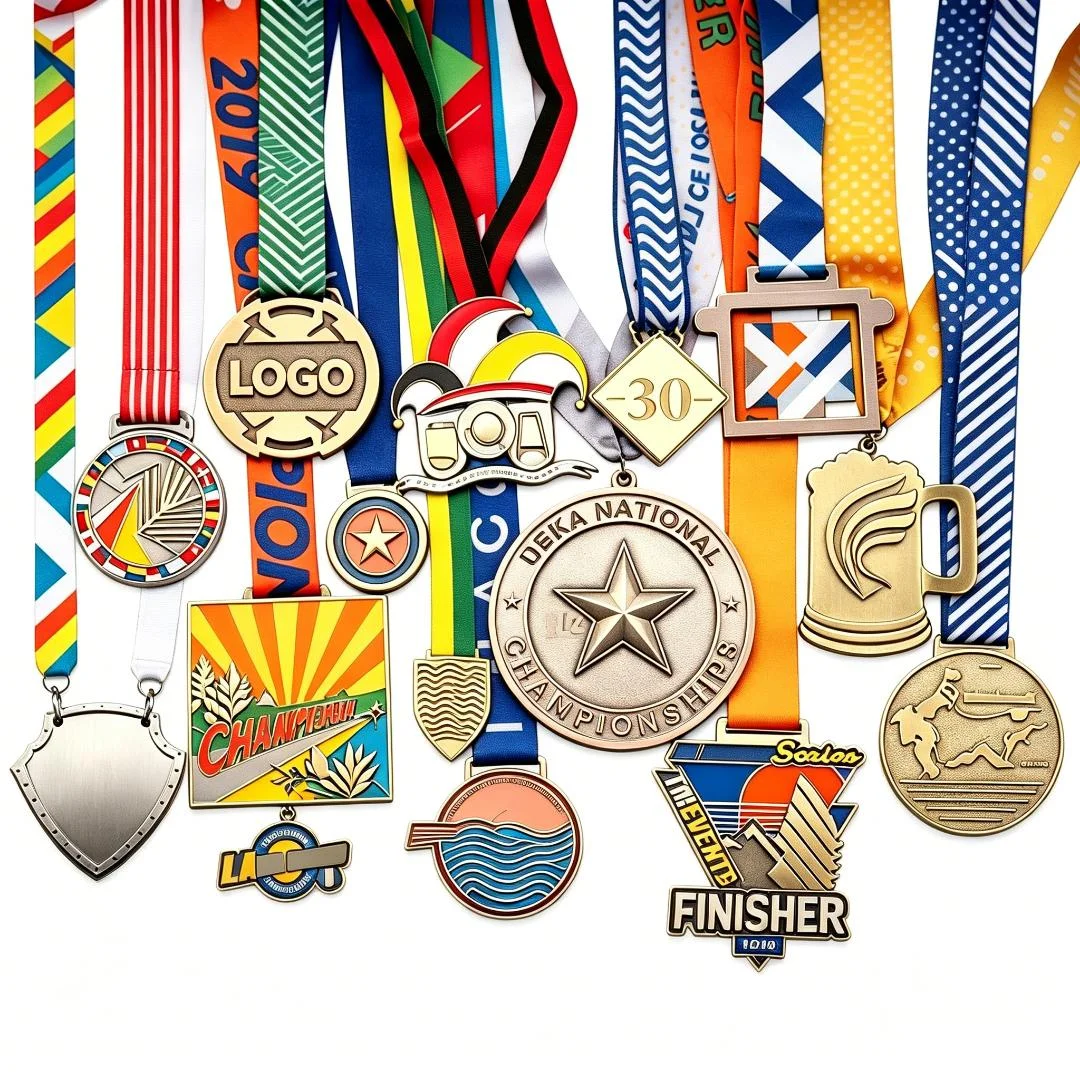 Custom Medallions Medals for Awards Running Taekwondo Trail Run Sports Award Souvenir Gold Medals