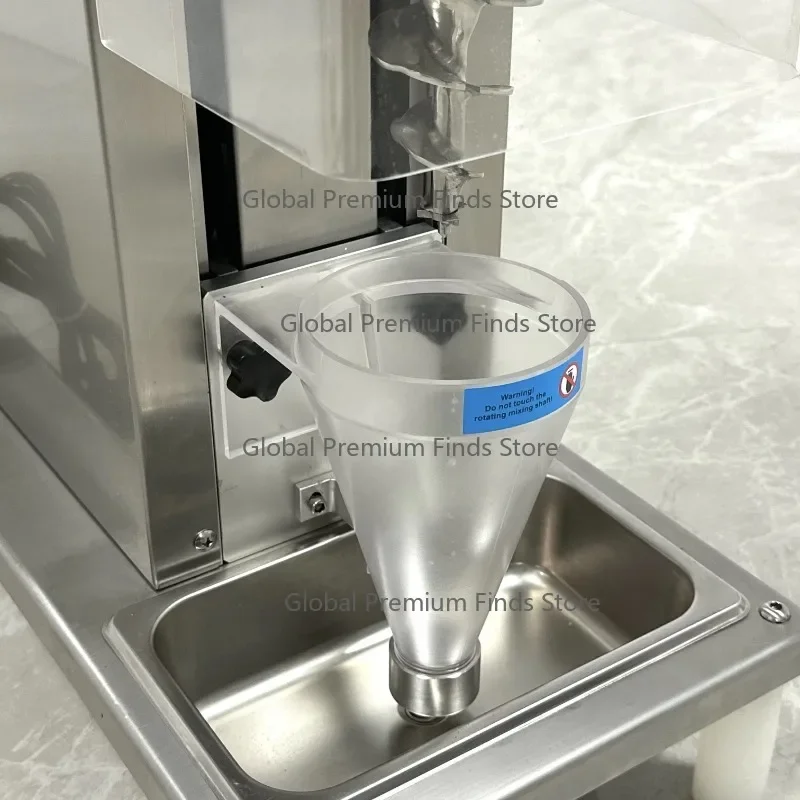 Swirl Drill Ice Cream Blender Commercial Frozen Yogurt Mixer Real Fruit Incorporator for Dessert Store