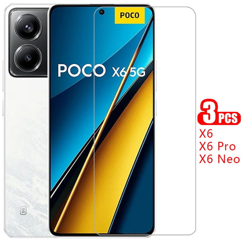 protective tempered glass for xiaomi poco x6 pro neo 5g screen protector on pocox6 x 6 6x x6pro pocox6pro 5 g film xiomi xaomi