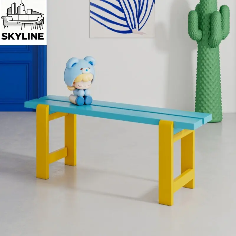 Color bench dopamine bench dining chair porch shoe change stool household double spell