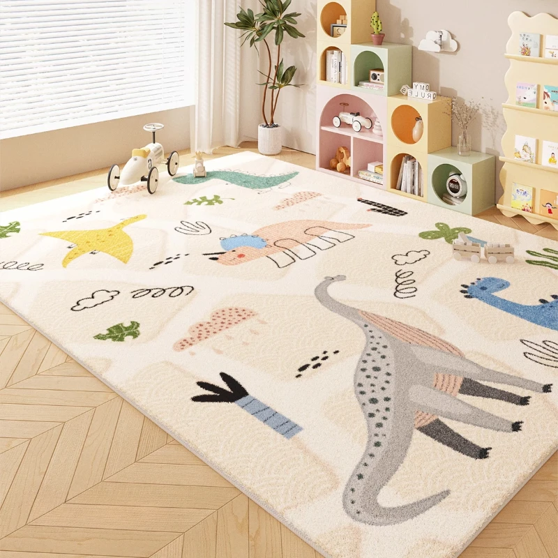 Cartoon Style Rugs for Bedroom Thickend Plush Children's Floor Mat Large Area Living Room Decoration Carpet Home Fluffy Soft Rug