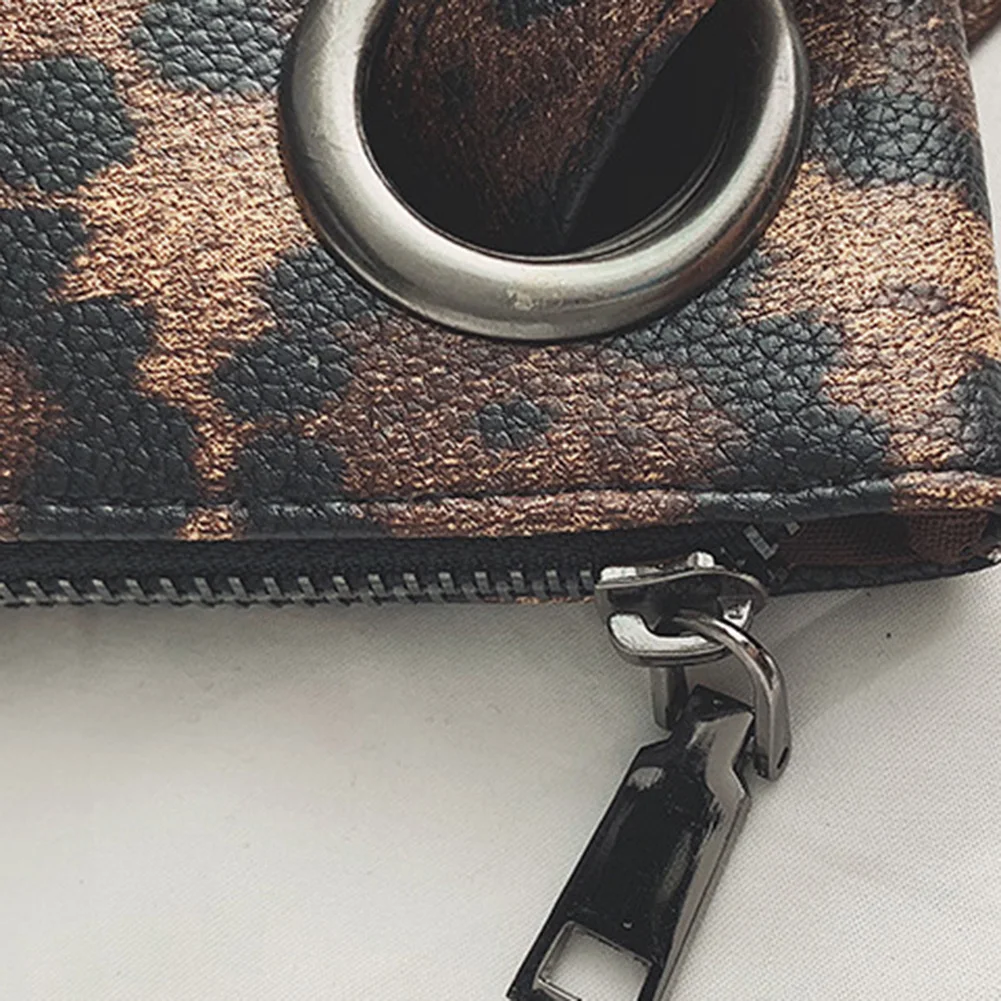 Women Wristlet Handbag Oversized Purse Leopard Print PU Leather Evening Bag Pouch 2023 New Fashion Purse Wallet Envelope Case