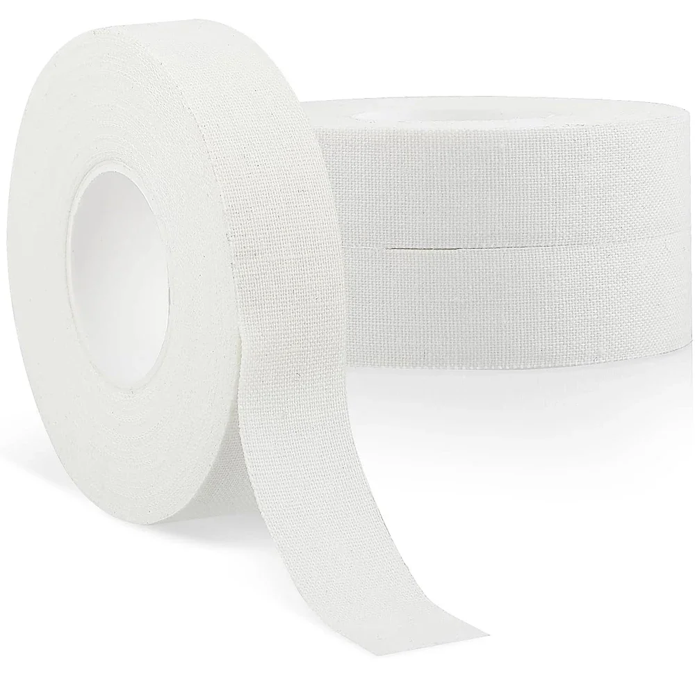 1/2 Rolls White Finger Tape Athletic Tape Feet Sports Tape for Rock Climbing, BJJ Jiu Jitsu, Grappling, MMA, Hockey Stick