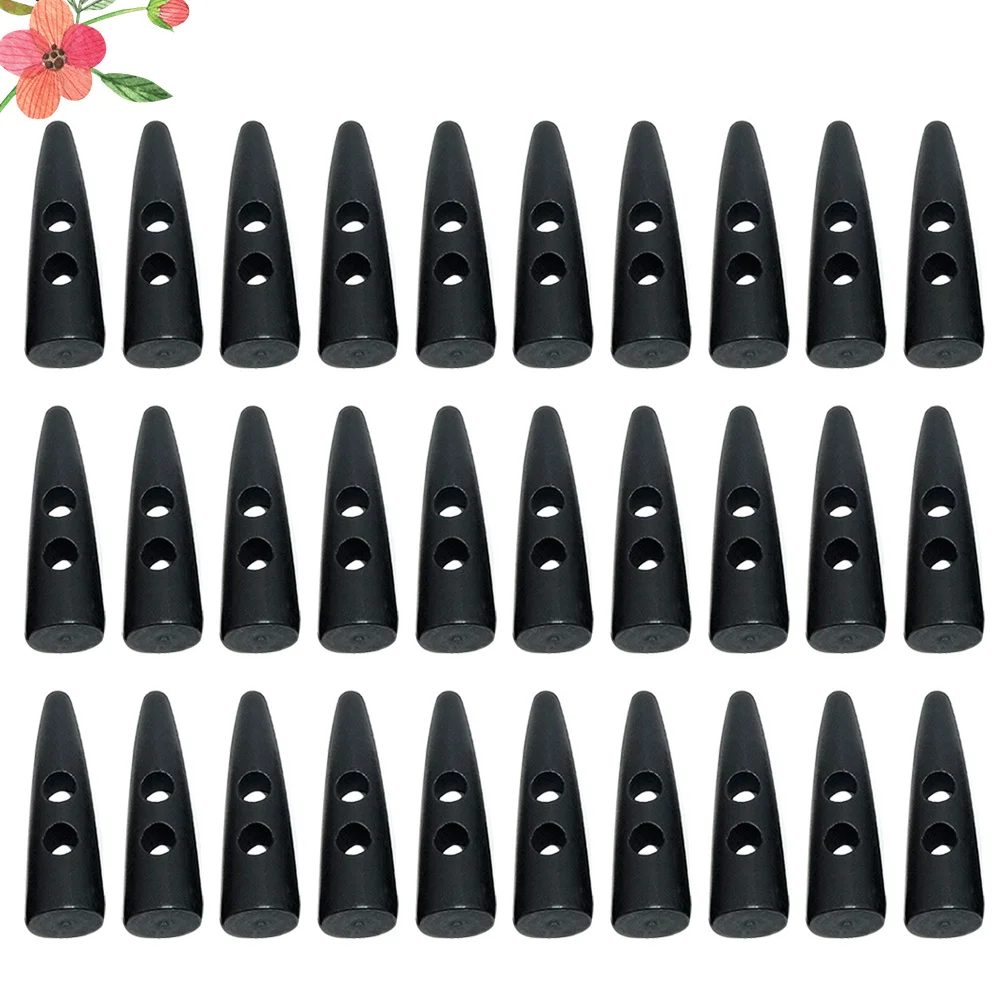 

30Pcs Wooden Buttons 2 Holes Durable Sewing Accessories for Overcoat DIY Decorative Wooden Sewing Buttons