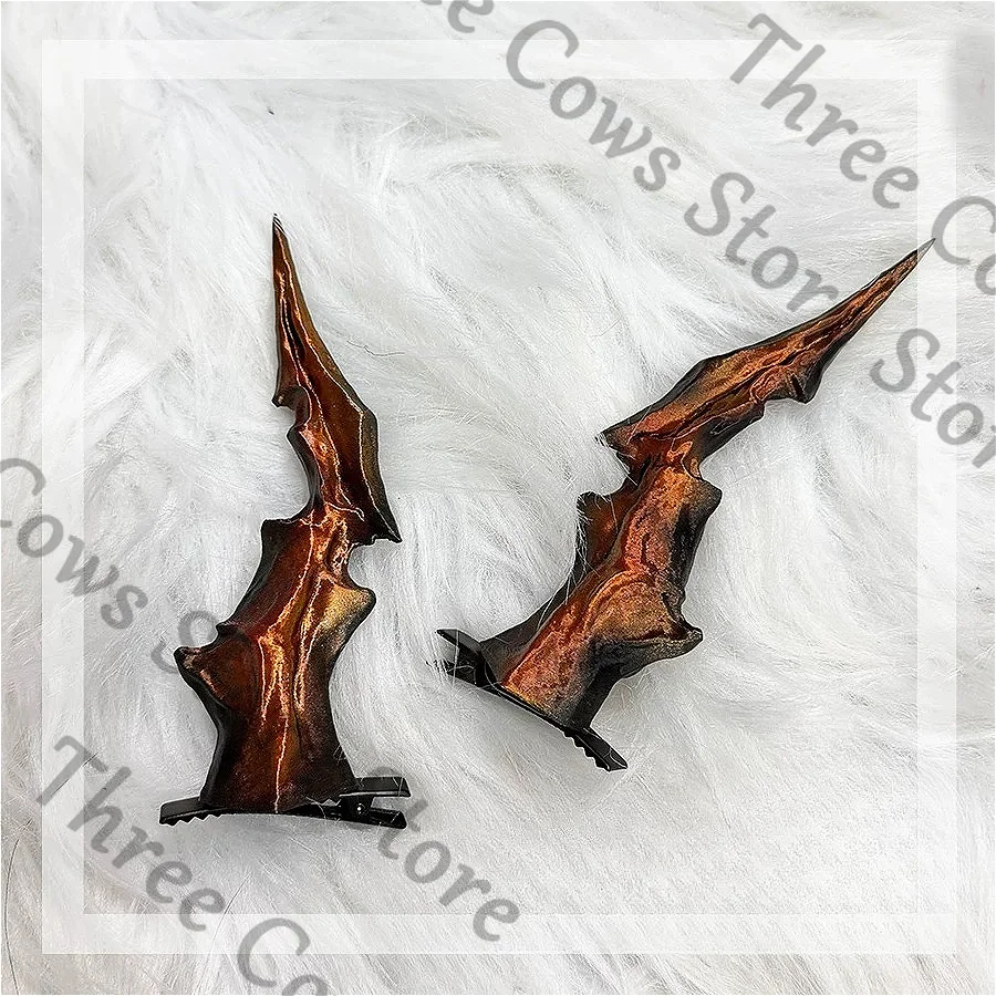 

Anime Arknights Ch'en Cosplay Cartoon Corner Barrette Hairclip Angle Hair Slide Model Prop Accessories Headwear Headdress Gift