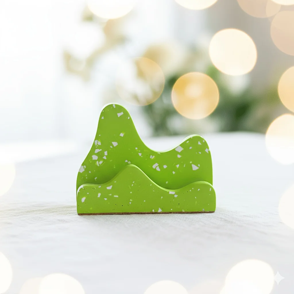 Silicone Molds for Casting, Modern and Stylish Mirror Clips, Greeting Card Clips, Mountain-shaped Zen DIY Home Decorations, Desk view 4