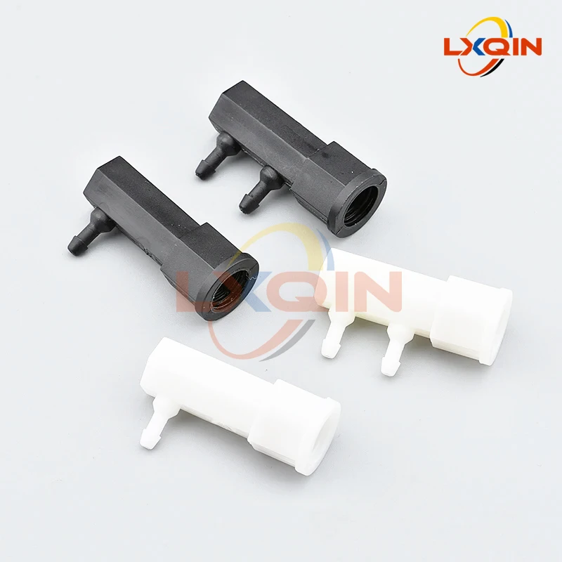 LXQIN ink tank outlet connector for printer bulk ink system CISS sub UV Eco solvent ink cartridge adapter connector 1/2 holes