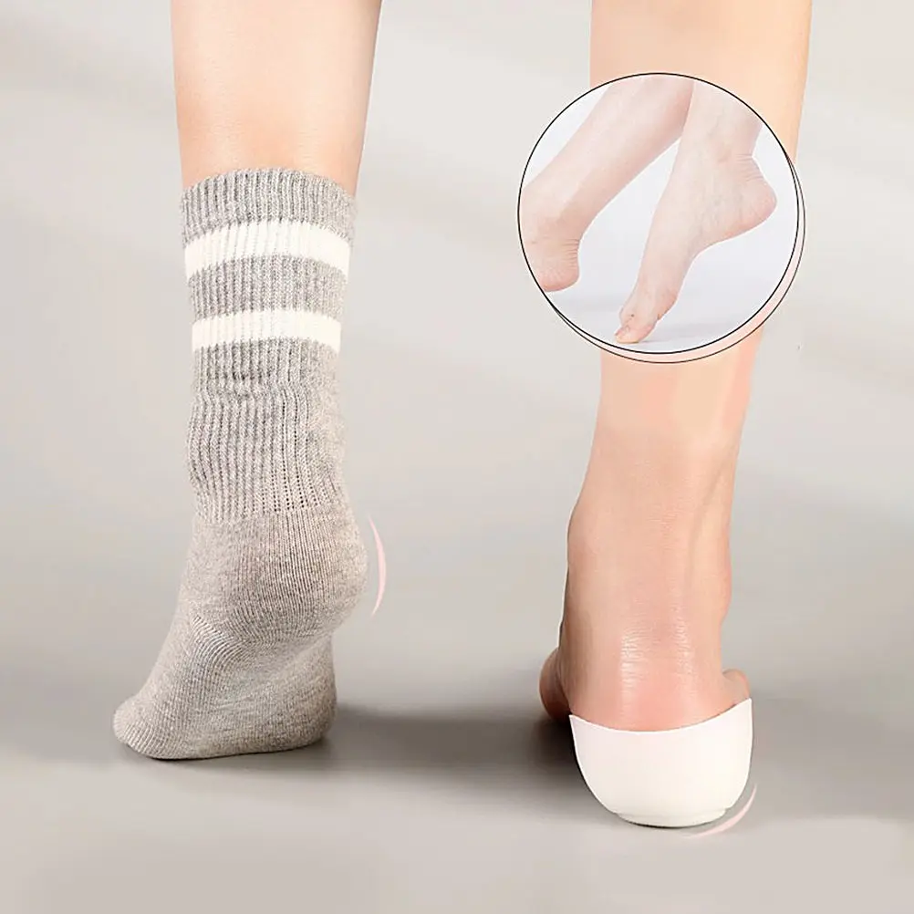 1Pair Height Increase Insoles Invisible Inner Silicone Insoles 1.5cm Translucent Unisex Ventilated Deodorant Cushions for Men