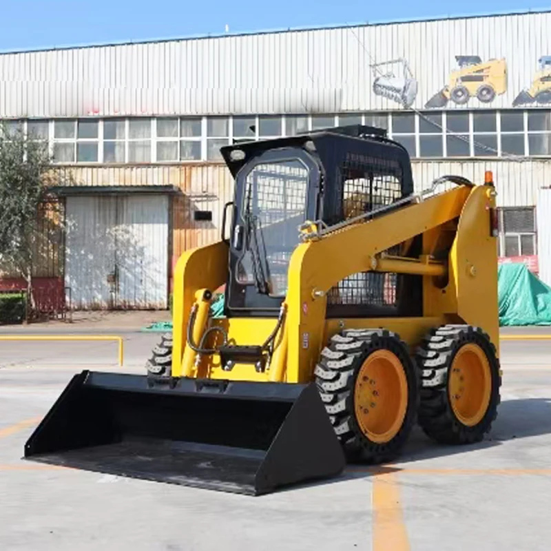 

Engineering Mini Wheel Skid Steer Loader Diesel Factory Hot Sale Skid Steer Loader Euro 5 CE EPA Farm Skid Steer Loader Custom